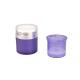 Refillable Double Wall Round Airless Pump Jar Acrylic Cream Packaging Jar