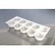 10 Holes Disposable Plastic Food Trays Meat Ball Disposable Compartment Food Trays