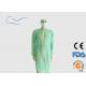 PP / PE Green Surgical Gown , High Durability Disposable Surgeon Gown
