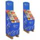 Supermarket Floor Corrugated Pop Displays For Food With Ivory Board 350g