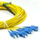 4 LC/UPC-SC/UPC Duplex 8 Fibers Singlemode PVC/LSZH Per-terminated Patch Cord
