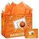 Custom Extra Large Specialty Luxury Orange Candle Gift Paper Bag With Ribbon Handle