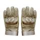 Full Finger Khaki Color Polyester Training Gloves with Finger Slits from Customized