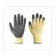 10 Gauge Yellow Recycled Crinkle Latex Gloves For Gardening Cleaning