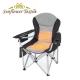97 x 47 x 47cm Oxford Cloth Grey Heated Folding Chair Camping Fishing Chair