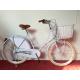 Fashion style white color hi-ten steel 26/28 size elegant retro city bike for