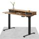 Black/White/Gray Frame Color Electric L Shape Standing Desk Noiseless and Practical