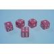 Customized logo by silk print acrylic material colored roleplaying custom printed dice