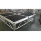 Indoor Sturdy Aluminum Stage Platform Movable Silver Color
