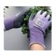 15 Gauge Purple Nylon Fiber Rubber Coated XXL Heavy Duty Gardening Gloves
