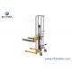 PJ4150 Hydraulic Manual Forklift Stacker 400kg 1000kg 1500kg Work Positioner Adjustable Fork Type