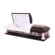 18 Gauge Metal Casket MC04 Stainless Steel Coffin With Natural Brushed Ebony Finish
