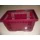 Stackable Large Grocery Plastic Shopping Basket With Double Handles