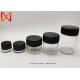Wax Recycled 4 Oz Glass Cosmetic Jars 60mm Diameter Plastic Cap Long Durable