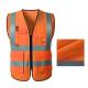 Orange High Visibility Protective Wear with Multiple Pockets