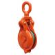 1 Ton Steel Forged Marine Wire Rope Pulley Block , Steel Yarding Block