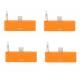 colorful 30pin to 8 Pin AUDIO ADAPTERS converter for iPhone 5 5s 5c Itouch Nano 7 Orange