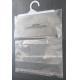 Small Clear PP Poly Bags With Hangers For Apparel / Clothing / Dress