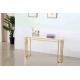 Luxury Marble Top Stainless Steel Base Hallway Corner Living Room Console Table Decorative