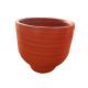 Factory selling modern garden decoration round fiber clay flower pot for outdoor