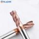 4-Flute Carbide Roughing End Mill Ra3.2 Coat 12mm Shank Diameter for Square Cutting Edge