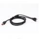 5A Nylon 24V PoweredUSB Cable To USB-B Male And Hosiden Plug  For Printer