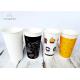 Solid Black Latte Cups , To Go Coffee Cups Small / Large Branded