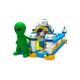 Alien Themed Inflatable Obstacle Game Kids Indoor Bounce House Blow Up Jumping Castle