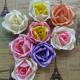 DIY Wedding Small Fabric Craft Flowers 8 Colors Decorative Flat On Back