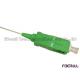 SC APC Fiber Optic Pigtail / Patch Cord With Green Connector 2.5mm Ceramic Ferrule