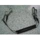 1.5M Full Internal Stainless Steel Coil Lanyard Tether Black Rubber Coated Strong Leashes