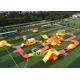 42x25m Custom Deisgn Giant Inflatable Floating Water Park With Silk Printing