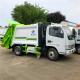 Hydraulic Waste Compactor Garbage Truck 7m3 4*2 Manual Transmission