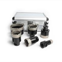6-Piece Set M14 Brazed Diamond Hole Saws For Drilling Glass