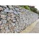 Rectangle Retaining Wall Gabion Baskets Galvanized Steel Wire Pvc Coated