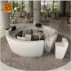 ISO9001 Approved Airport Reception Desk Round Reception Table