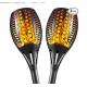 2 Pack 45 Inches IP65 Flame Solar Garden Lights
