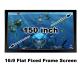 HD Picture 3D Projection Screen 150 Inch Flat Fixed Frame Projector Screens 16:9 For Sale
