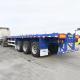 50mm Kingpin 60T 3 Axle 40Ft Flatbed Container Trailer