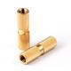 Polished Precision Industrial Fasteners Brass Straight Knurled Nut