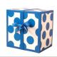 Embossing Deluxe Square Gift Box With Candy Cover And Flowers Printing