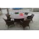 Outdoor rattan furniture round table and chair