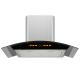 Stainless Steel Glass Arc Chimney Hood Kitchen Range Hood with Low Noise Function 220V