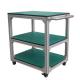 High quality metal Lab furniture Cart hospital trolley cart for movable cart equipment trolley workshop table with wheel