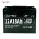 deep cycle LiFePO4 lithium battery 12v 18ah replace lead acid battery