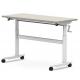 Height Adjustable Manual White Wood PC Game Computer Table for Office Workstation Desk