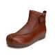 S079 Martin boots women short boots retro handmade leather fashion flat leather boots women