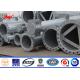 13.8KV Philippines Electrical Power Steel Tubular Pole Galvanized 30FT Height