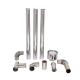 Stainless Steel Double Wall Chimney Pipe Fireplace Applied With Twist Lock