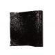 PU Textile Chunky Glitter Fabric Wall Coverings Black Wallpaper 25cm*138cm